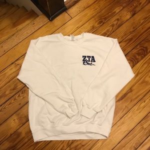 Zeta Tau Alpha crew neck sweatshirt